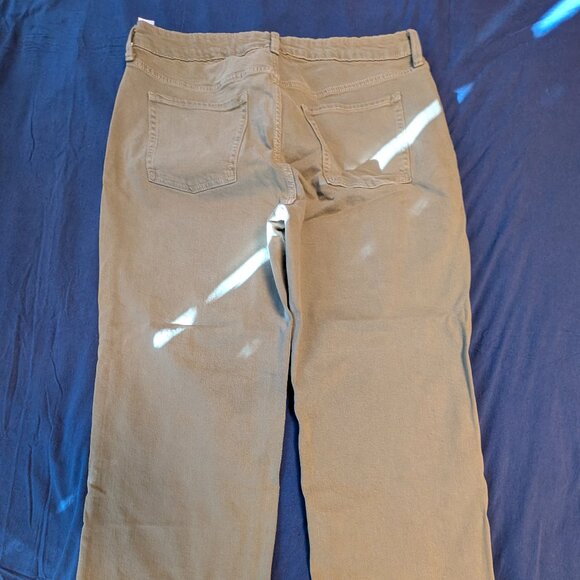 Old Navy Sky-Hi Green Wide Leg Pants | Extra High Rise Curvy | Size 16 Petite - Picture 5 of 7